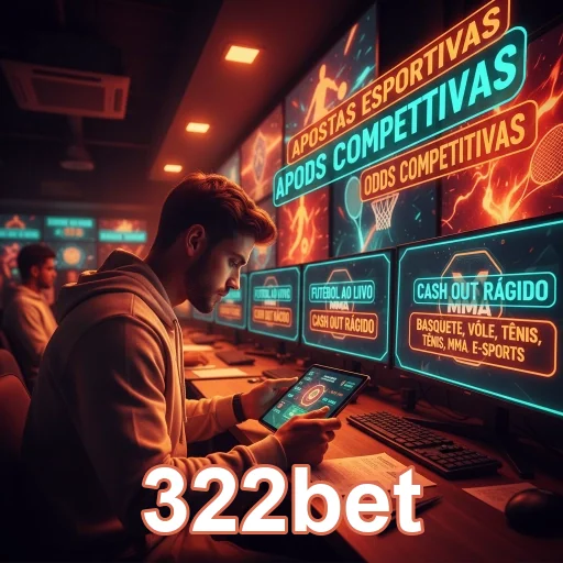 Ilustração de Explore o aplicativo cassino da 322bet: sua diversão móvel