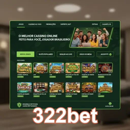 Ilustração de Jogos de Slot: Diversão e Simplicidade na 322bet